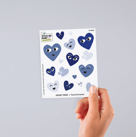 Planche de stickers | Edition limitée| Cœur curaçao